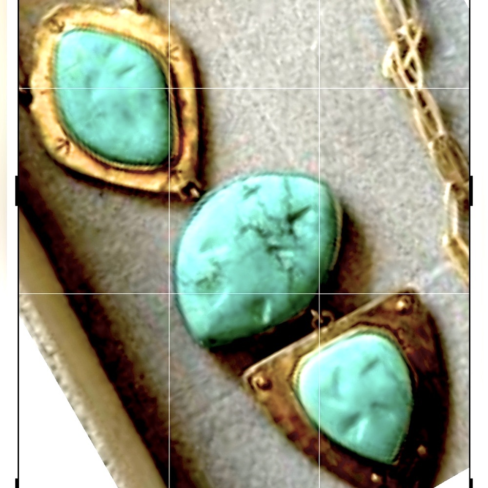 Silpada Vintage Sterling Silver Silpada & Brass
Turquoise Blue Howlite Necklace - Picture 5 of 10